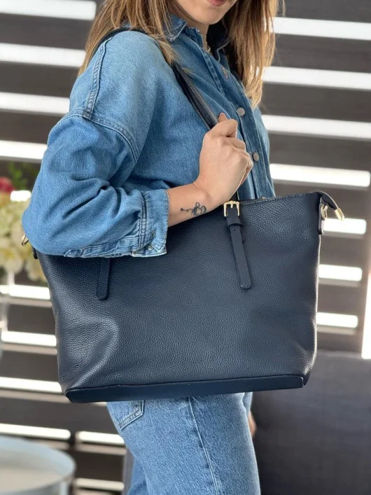 Borsa nappa Shopper