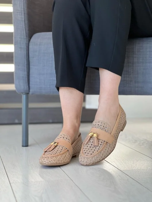 Mocassino intrecciato Frau