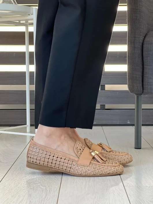 Mocassino intrecciato Frau