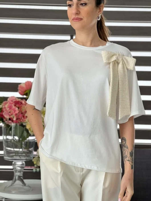 T-Shirt cotone Fiocco