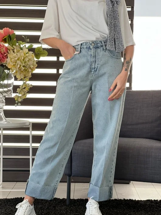 Jeans denim slavato