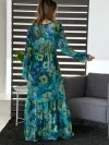 Diana Abito viscosa blu