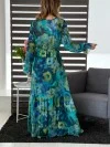 Diana Abito viscosa blu