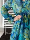 Diana Abito viscosa blu