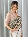 Diana Marsupio grande camoscio maculato