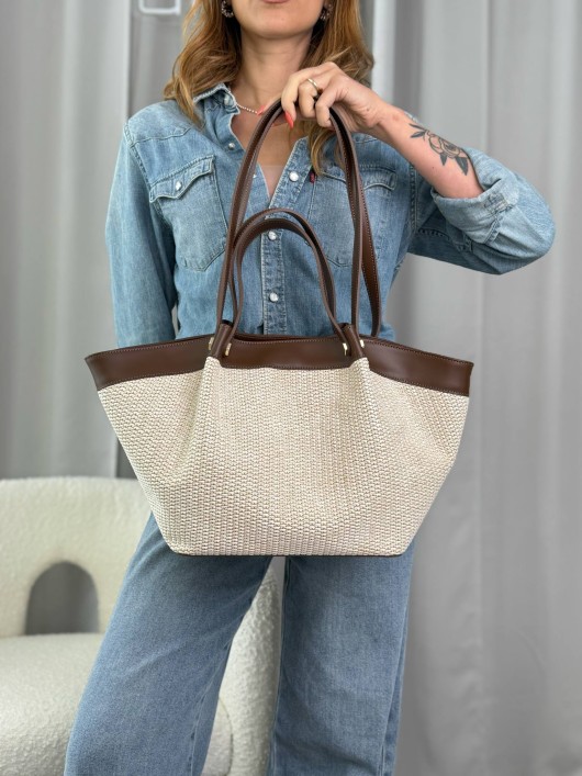 Borsa rafia Janet