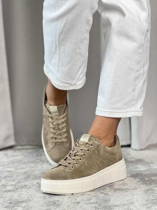 Sneaker camoscio Nero Giardini