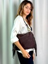 Diana Borsa camoscio frange GIADA