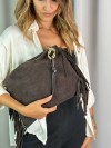 Diana Borsa camoscio frange GIADA