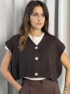 Susy Mix Gilet con bottoni Susy Mix