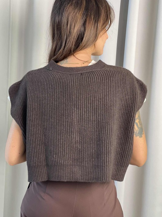 Gilet con bottoni Susy Mix