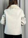 AMX Giacca con collo ecopelliccia