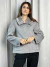AMX Giacca con collo ecopelliccia