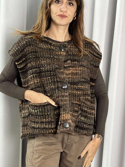 copy of Gilet con bottoni Susy Mix