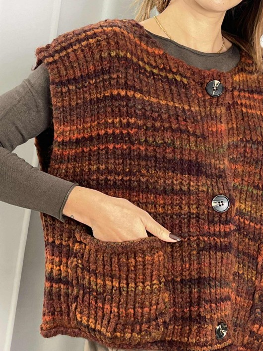 copy of Gilet con bottoni Susy Mix