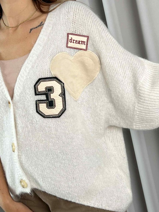 Cardigan con patch Susy Mix