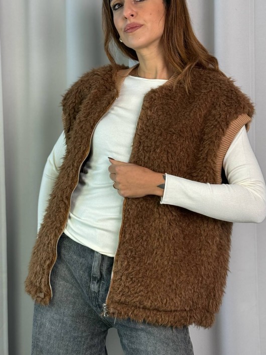 Gilet ecopelliccia Susy Mix