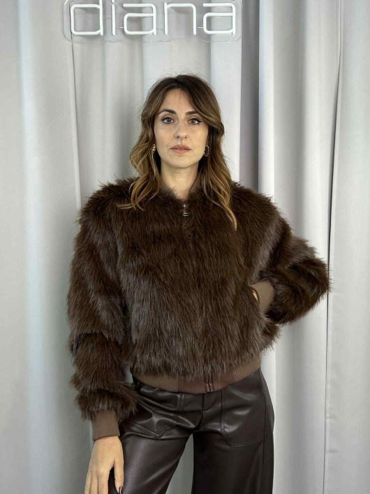 Giubbino bomber ecopelliccia Susy Mix