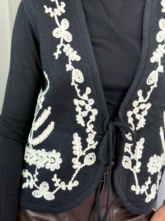 Gilet ricamato Susy Mix