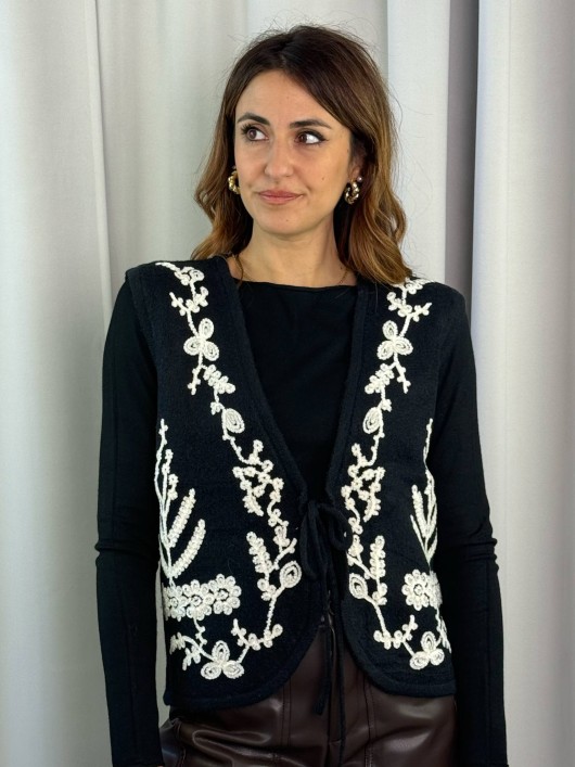 Gilet ricamato Susy Mix