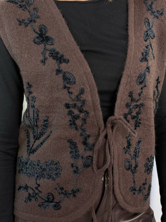 Gilet ricamato Susy Mix