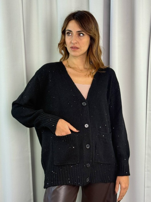 Cardigan micropaillettes Susy Mix