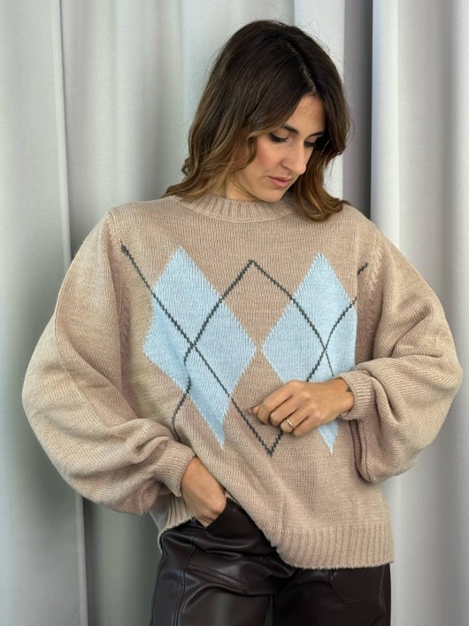 Maglia girocollo rombi HaveOne