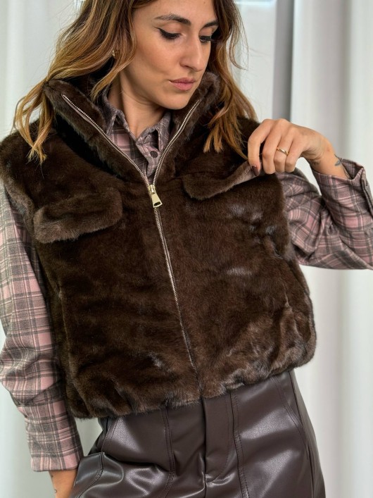 Gilet ecopelliccia Susy Mix