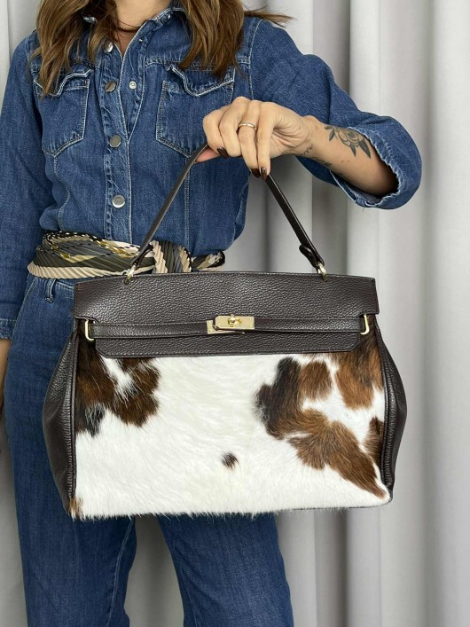 Borsa pelle-cavallino