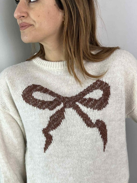 Maglia fiocco lurex Susy Mix