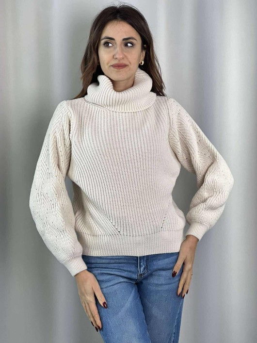 Maglia dolcevita treccia Susy Mix