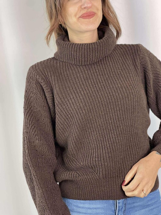 Maglia dolcevita treccia Susy Mix