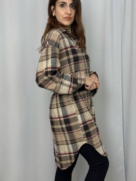 Camicia lunga check Susy Mix