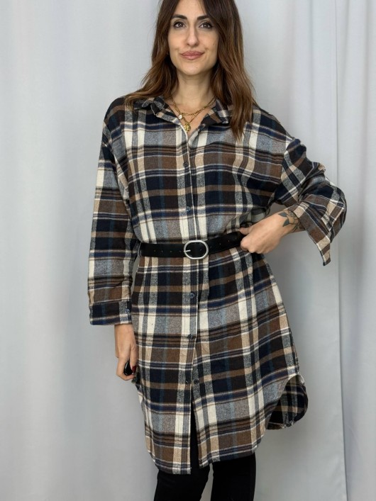 Camicia lunga check Susy Mix