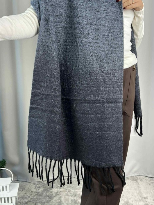 Sciarpa frange bicolor