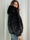 Diana Giubbino ecopelliccia Sirio con cappuccio