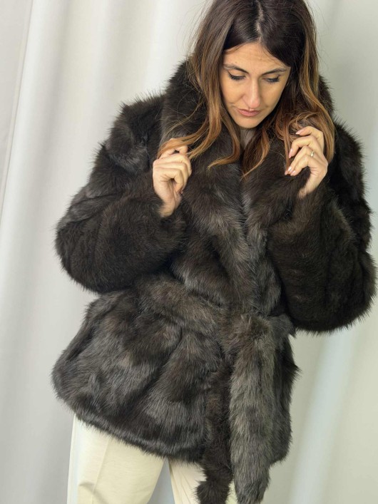 Giacca ecopelliccia Military