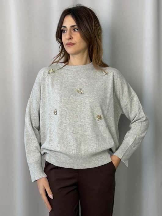 Maglia con applicazioni Tensione In