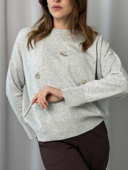 Maglia con applicazioni Tensione In